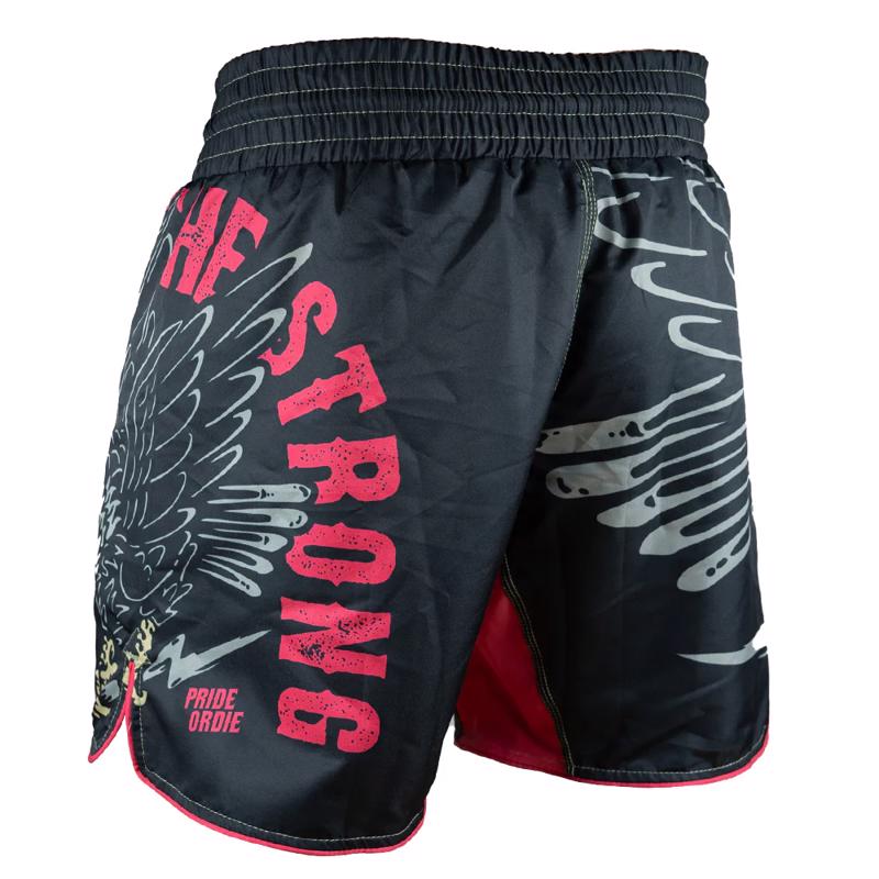 Pride Or Die PREY ON THE STRONG MMA Shorts - Black